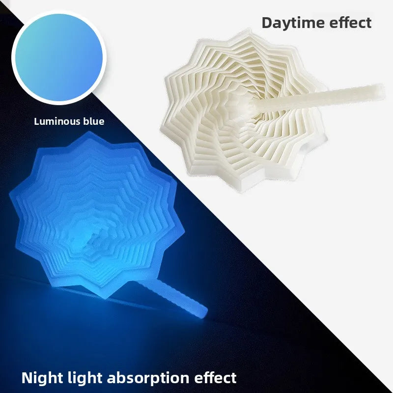 Expanded Sensory 3D Printed Fidget Star Model – Visual Illusion Hexagonal Whirling Spiral Ornaments for Stress Relief and Interactive Play